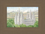 Salt Lake City Temple by Anne Bradham