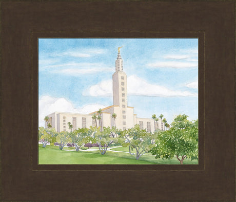 Los Angeles California Temple by Anne Bradham