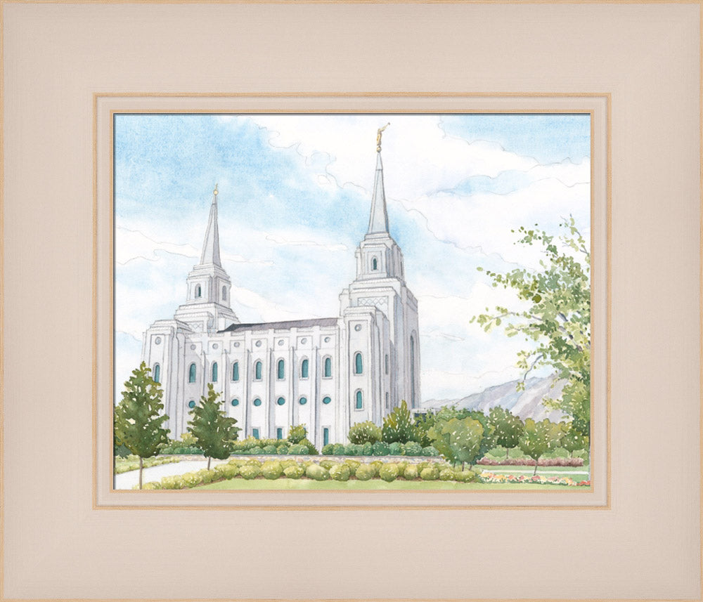 Brigham City Temple by Anne Bradham