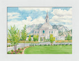 Orem Temple - framed giclee canvas