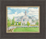 Orem Temple - framed giclee canvas