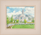 Orem Temple - framed giclee canvas