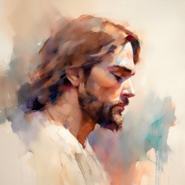 A portrait of Jesus Christ.