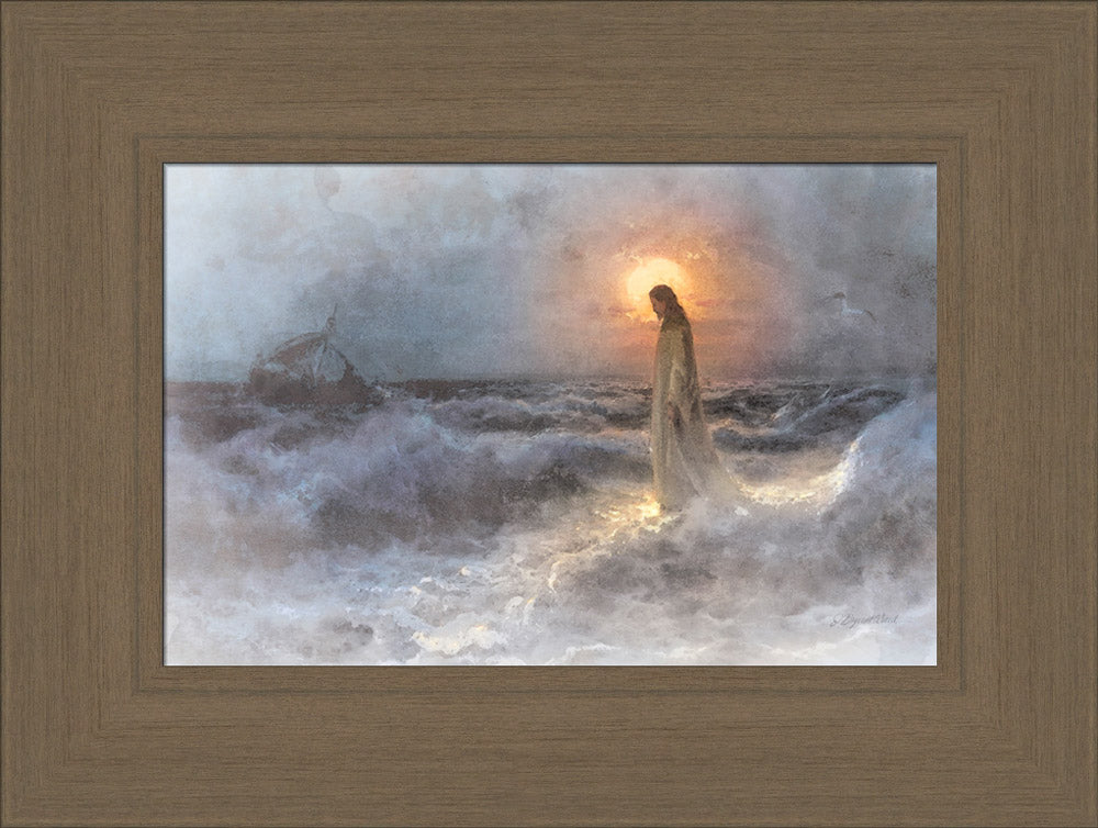 Christ Walking on Water after Julius Von Klever