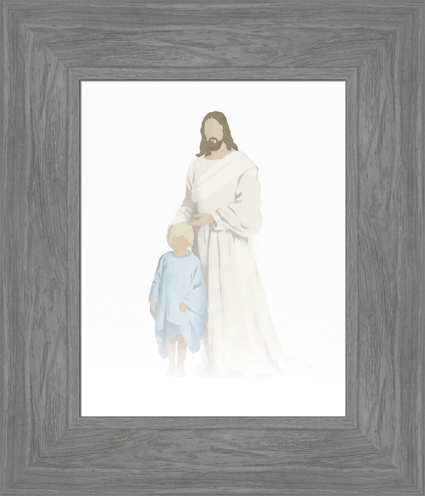 Christ With Boy Watercolor After Carl Bloch (8 variations) by Jay Bryant Ward