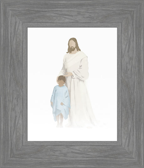 Christ With Boy Watercolor After Carl Bloch (8 variations) by Jay Bryant Ward