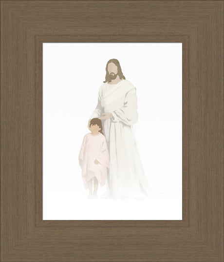 Christ with Girl Watercolor after Carl Bloch (8 Variations) by Jay Bryant Ward