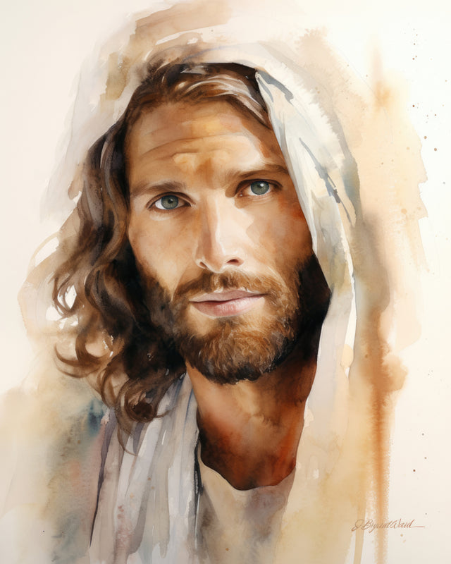 A portrait of Jesus Christ.