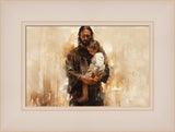 Carries Our Sorrows - framed giclee canvas