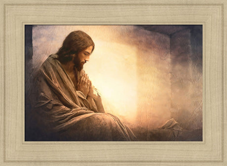 Resurrection Prayer - framed giclee canvas