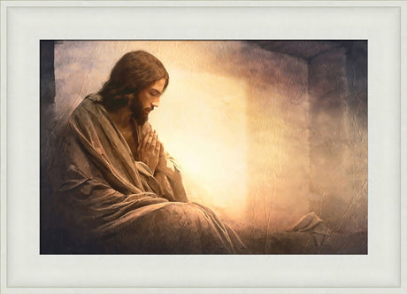 Resurrection Prayer - framed giclee canvas