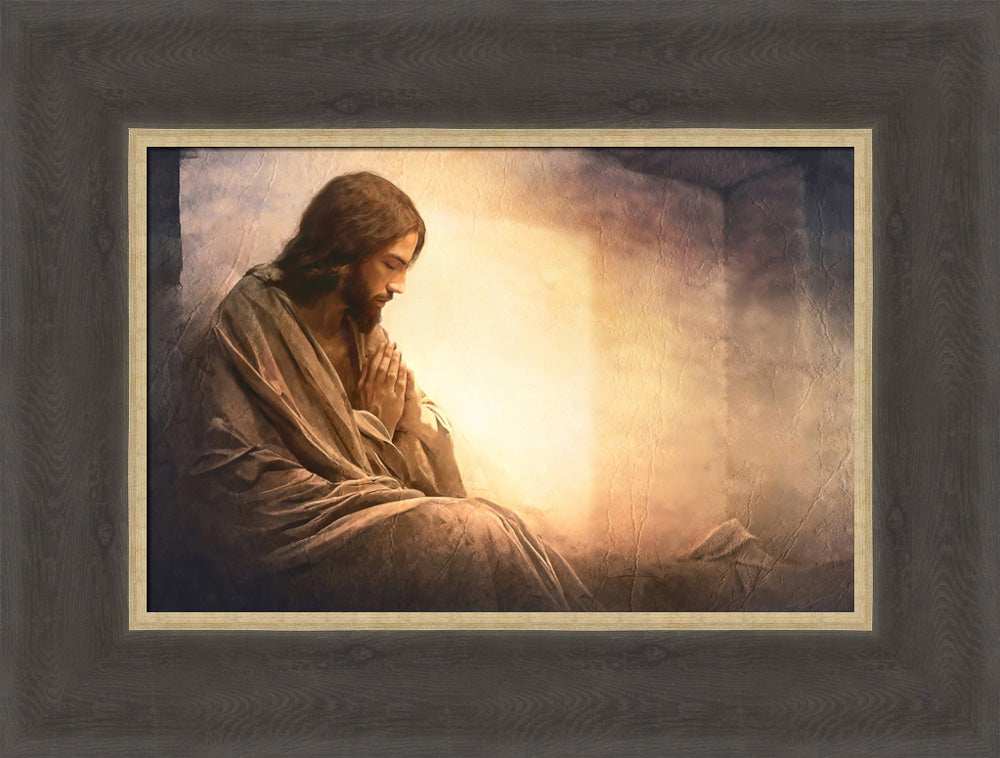 Resurrection Prayer - framed giclee canvas