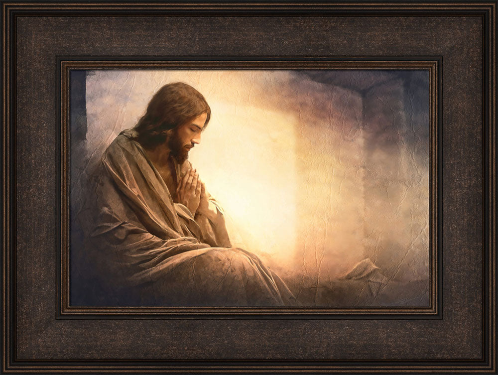 Resurrection Prayer - framed giclee canvas