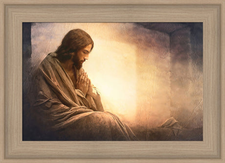 Resurrection Prayer - framed giclee canvas