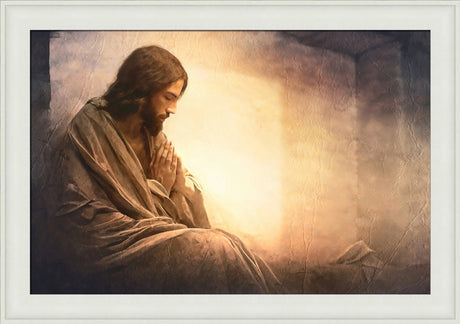 Resurrection Prayer - framed giclee canvas