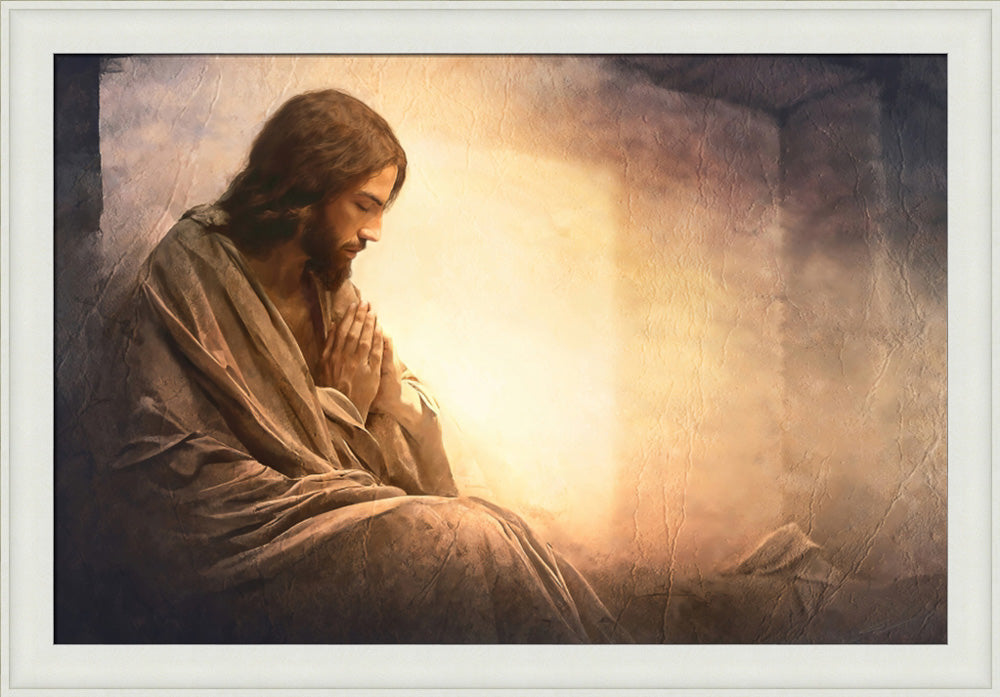 Resurrection Prayer - framed giclee canvas