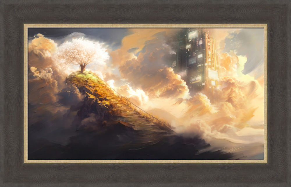 Lehi's Dream - framed giclee canvas