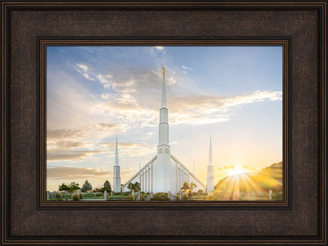 Boise Idaho Temple- Endless Light - framed giclee canvas