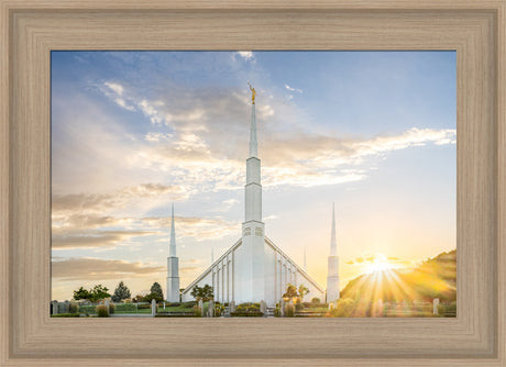 Boise Idaho Temple- Endless Light - framed giclee canvas