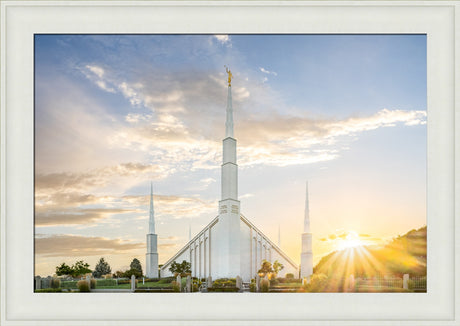 Boise Idaho Temple- Endless Light - framed giclee canvas