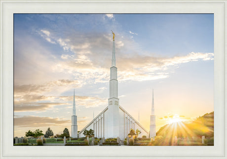 Boise Idaho Temple- Endless Light - framed giclee canvas