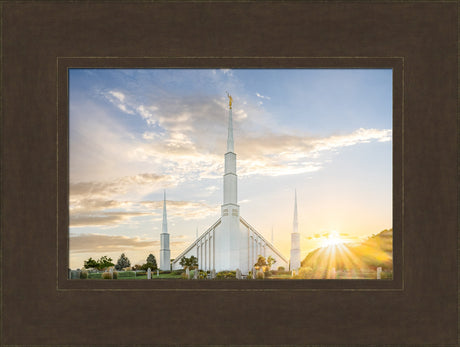 Boise Idaho Temple- Endless Light - framed giclee canvas