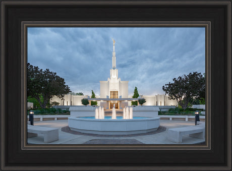 Denver Temple - Cloudy Night by Evan Lurker