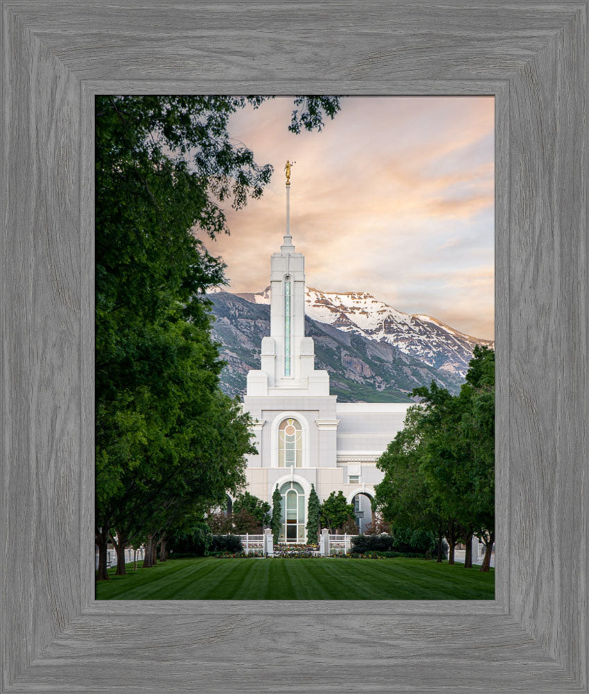 Mount Timpanogos Utah Temple - Grace - framed giclee canvas