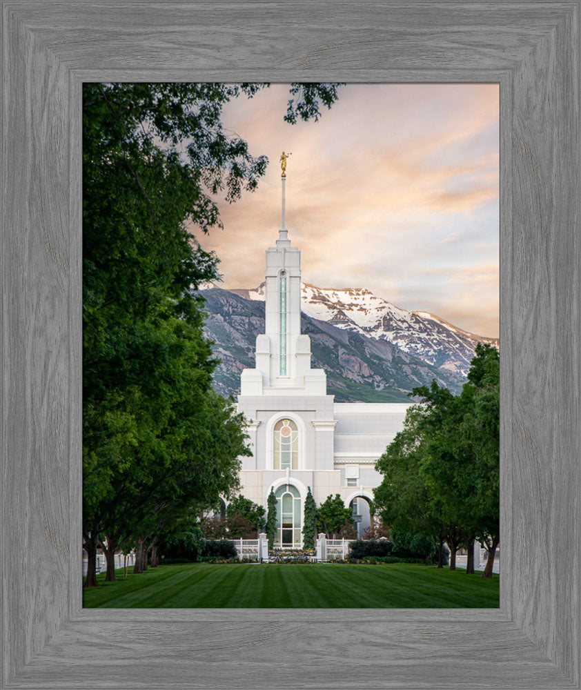 Mount Timpanogos Utah Temple - Grace - framed giclee canvas