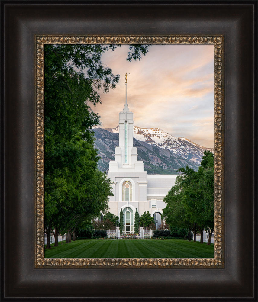 Mount Timpanogos Utah Temple - Grace - framed giclee canvas