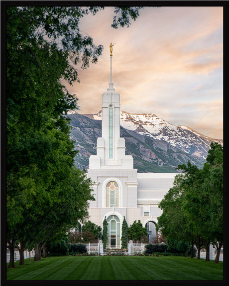 Mount Timpanogos Utah Temple - Grace - framed giclee canvas