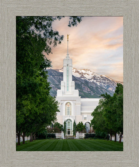 Mount Timpanogos Utah Temple - Grace - framed giclee canvas