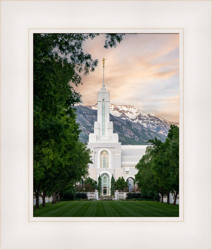 Mount Timpanogos Utah Temple - Grace - framed giclee canvas