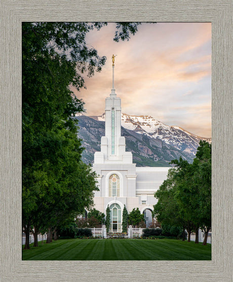 Mount Timpanogos Utah Temple - Grace - framed giclee canvas