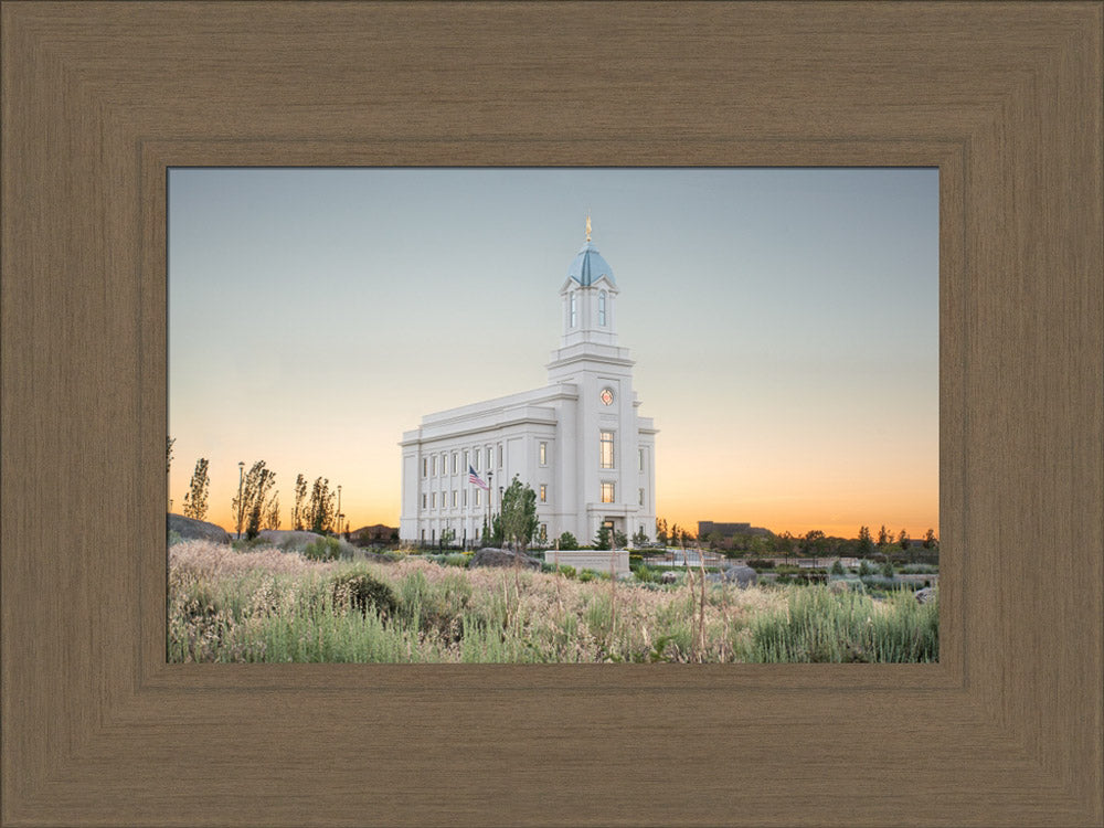 Cedar City Utah Temple - Desert Glow by Evan Lurker