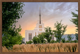 Saratoga Springs Utah Temple - Radiance - framed giclee canvas