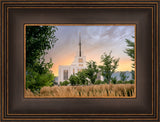 Saratoga Springs Utah Temple - Radiance - framed giclee canvas