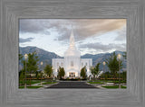 Orem Utah Temple - Lead Me, Guide Me - framed giclee canvas