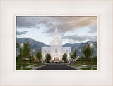 Orem Utah Temple - Lead Me, Guide Me - framed giclee canvas