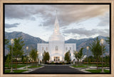 Orem Utah Temple - Lead Me, Guide Me - framed giclee canvas