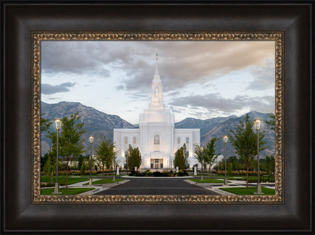 Orem Utah Temple - Lead Me, Guide Me - framed giclee canvas