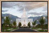 Orem Utah Temple - Lead Me, Guide Me - framed giclee canvas