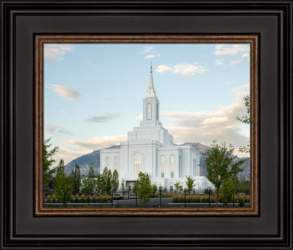 Orem Utah Temple - Peace - framed giclee canvas