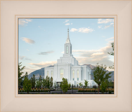 Orem Utah Temple - Peace - framed giclee canvas