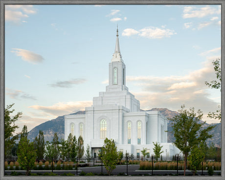 Orem Utah Temple - Peace - framed giclee canvas