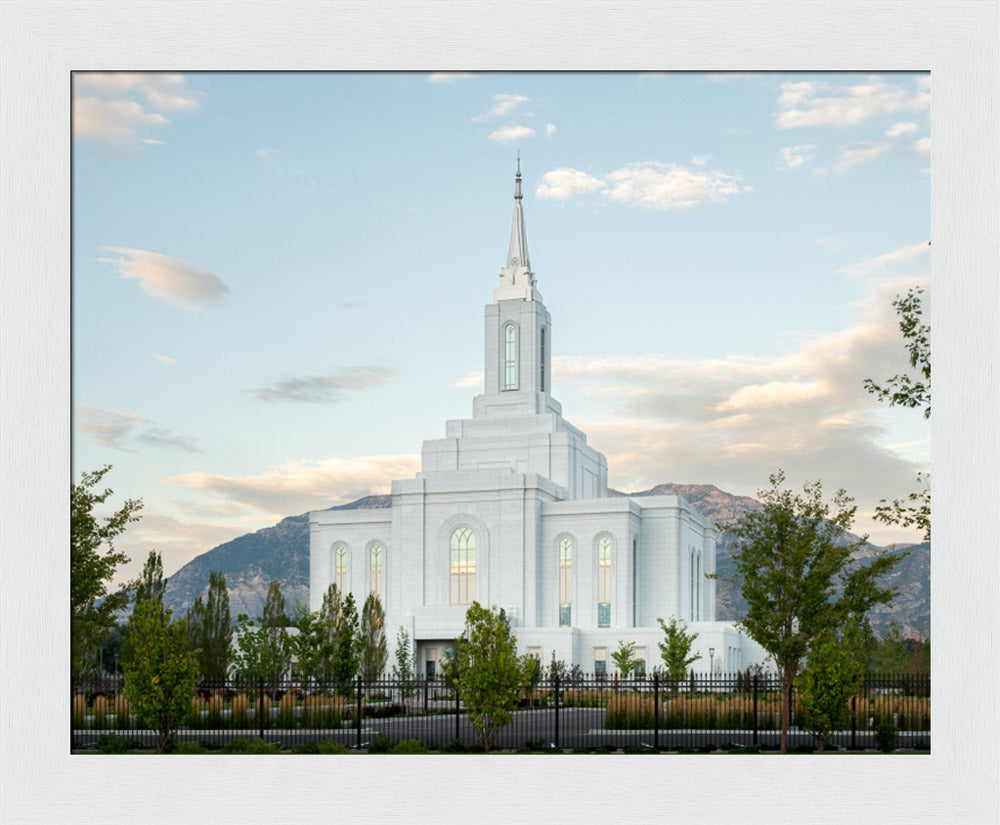 Orem Utah Temple - Peace - framed giclee canvas