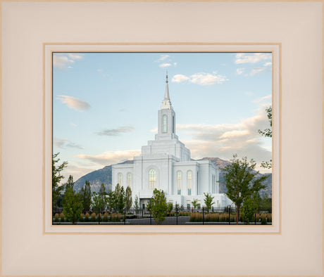 Orem Utah Temple - Peace - framed giclee canvas