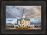 Taylorsville Utah Temple- Beacon of Light - framed giclee canvas