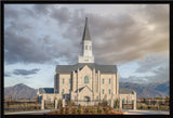 Taylorsville Utah Temple- Beacon of Light - framed giclee canvas