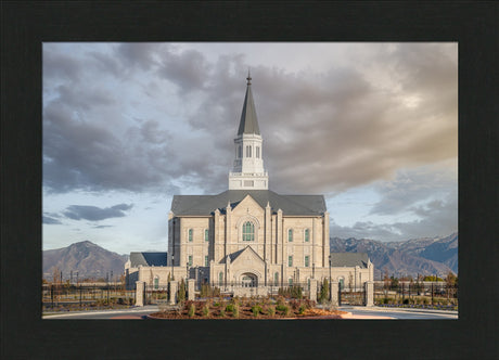 Taylorsville Utah Temple- Beacon of Light - framed giclee canvas